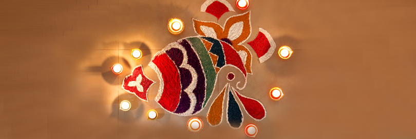 Diwali Easy Rangoli Design