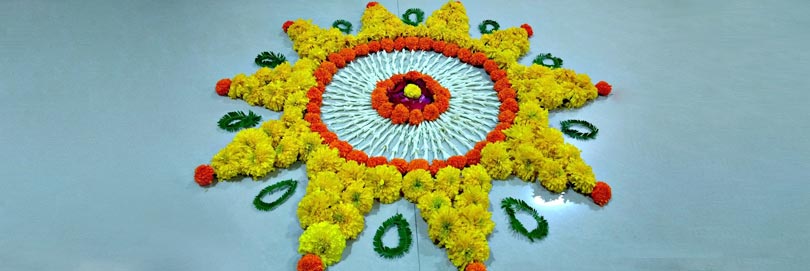 Diwali Floral Rangoli Designs