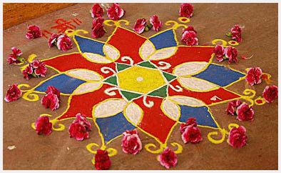 Beautiful Diwali Rangoli