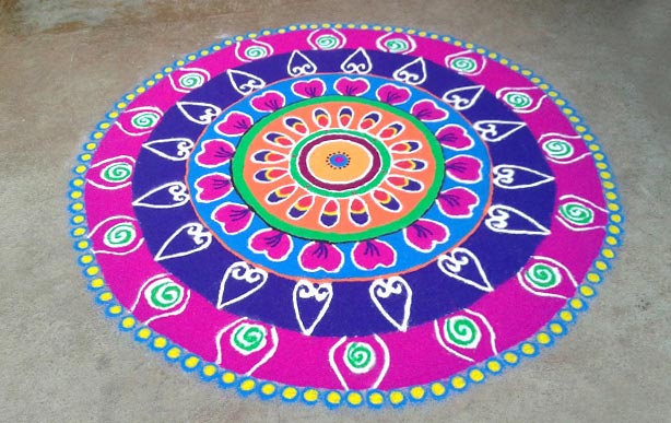 Floral Rangoli Design