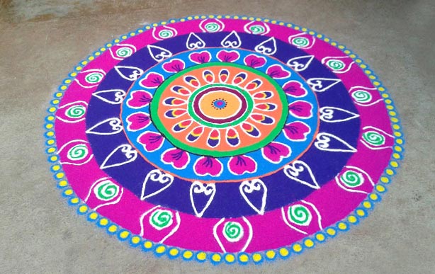 Floral Rangoli Design