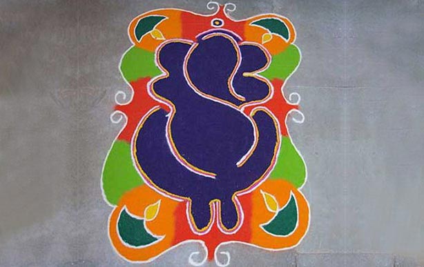 Ganesha Diwali Rangoli